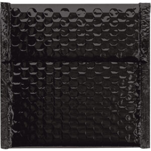 7 x 6 3/4" Black Glamour Bubble Mailers
