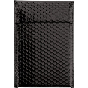 7 1/2 x 11" Black Glamour Bubble Mailers