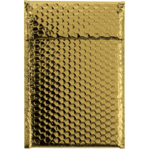 7 1/2 x 11" Gold Glamour Bubble Mailers