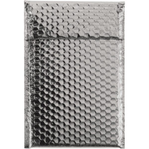 7 1/2 x 11" Silver Glamour Bubble Mailers