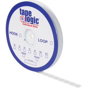 7/8" White Loop Tape Logic® Individual Tape Dots