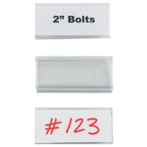 3 x 1 5/16" Wire-Rac™ Snap-On Label Holders