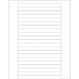 1/2 x 6" Plastic Label Holder Insert Cards