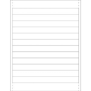 3/4 x 8" Plastic Label Holder Insert Cards