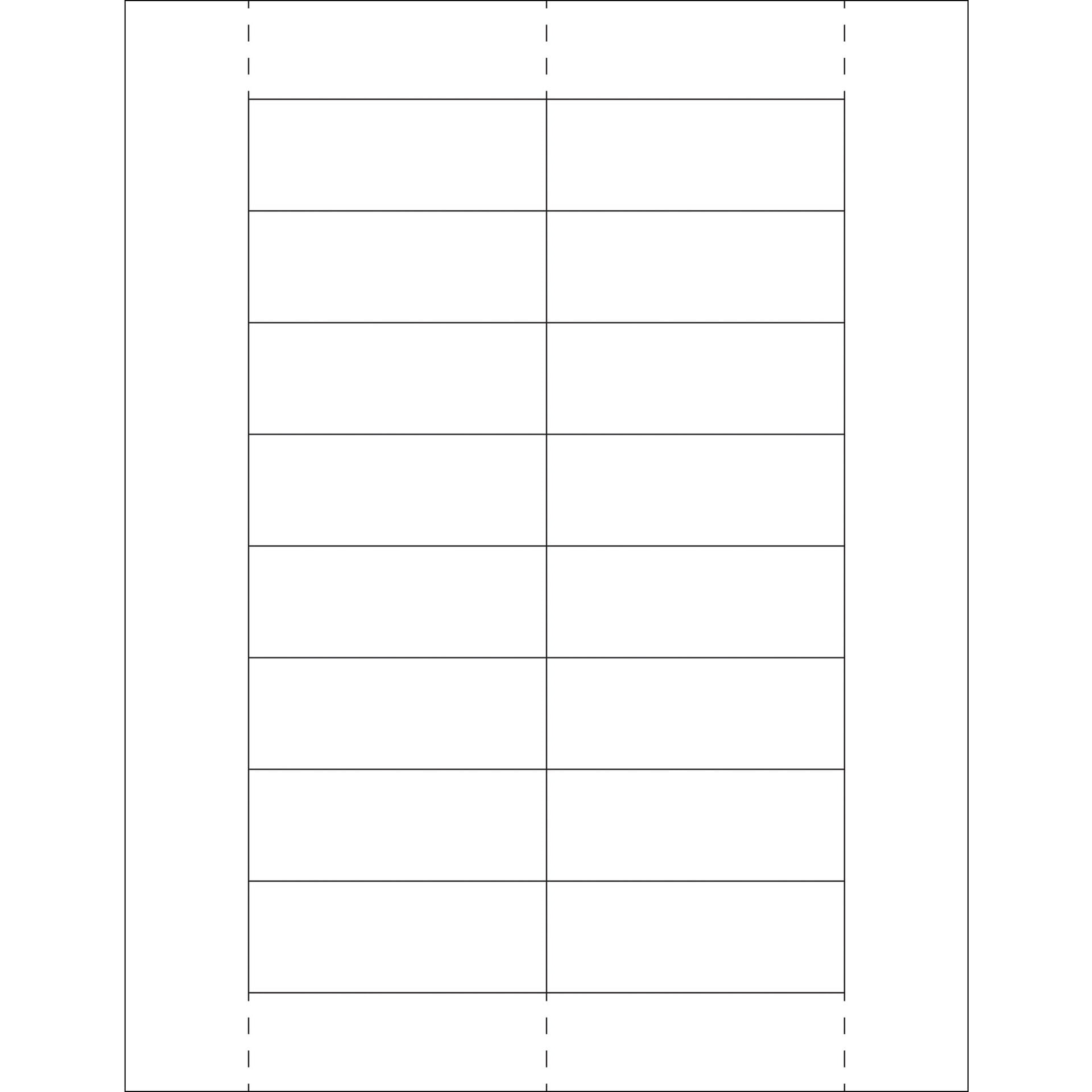 1 1/8 x 3" Plastic Label Holder Insert Cards
