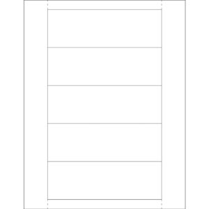 2 x 6" Plastic Label Holder Insert Cards