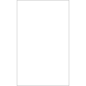 8 1/2 x 14" White Rectangle Laser Labels