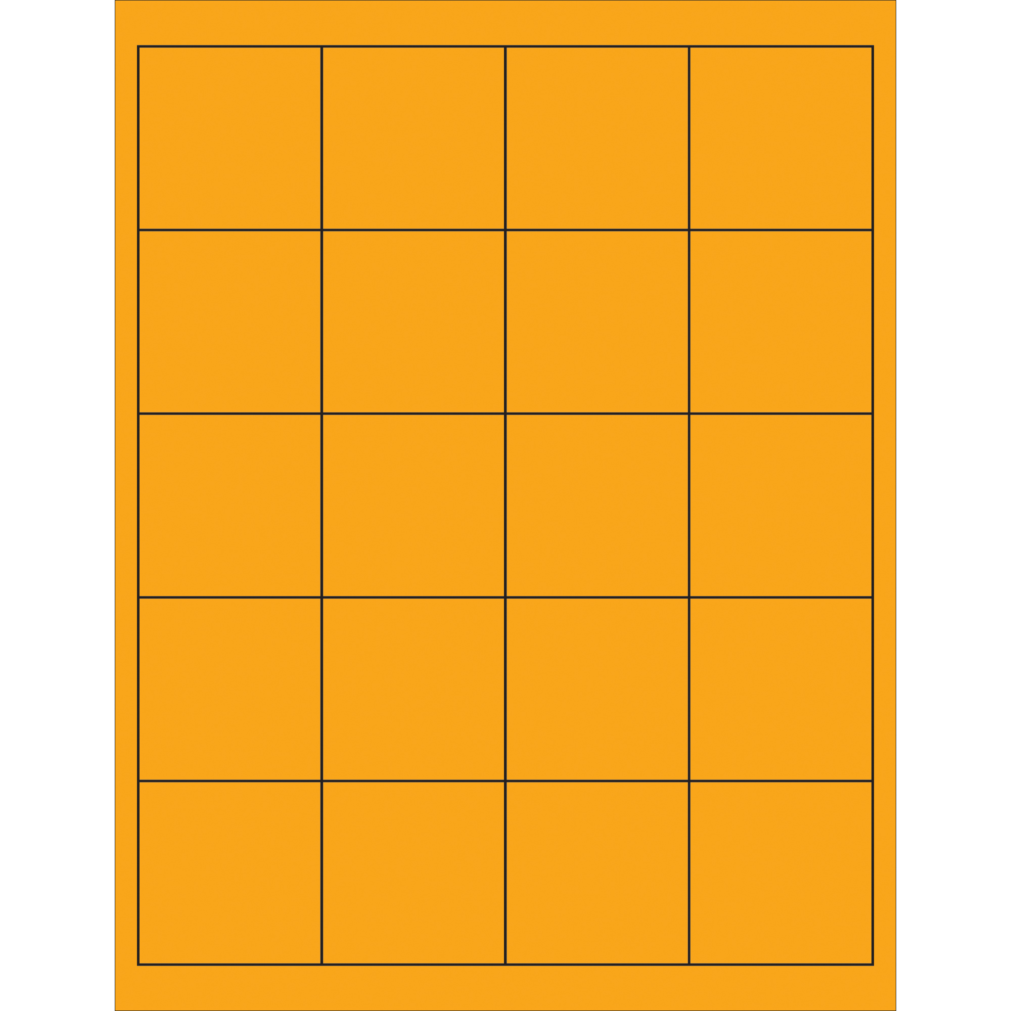 Orange Rectable 2 x 2