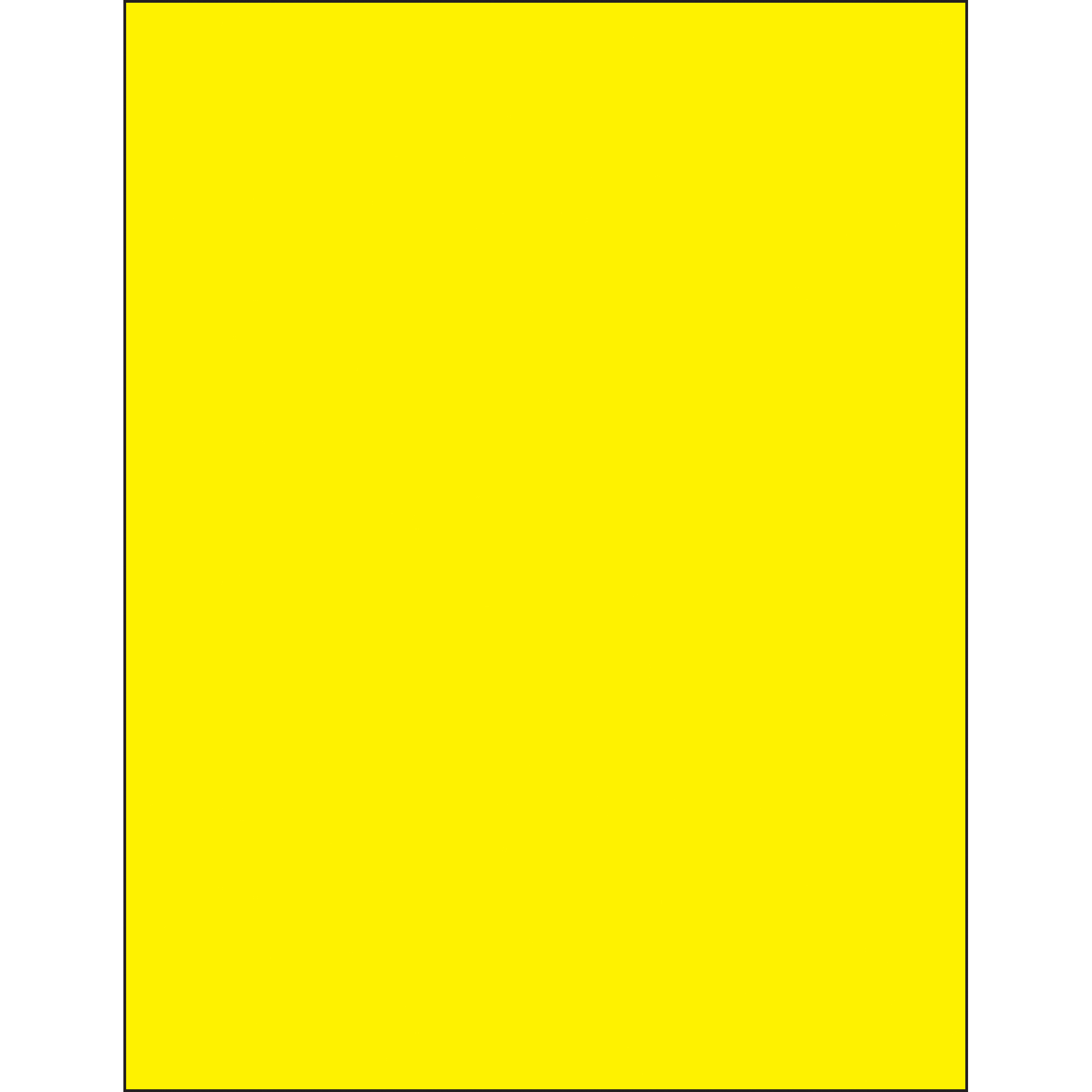 8 1/2 x 11" Fluorescent Yellow Rectangle Laser Labels | Hybrid Shipping ...