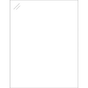 8 1/2 x 11" Pure Clear Rectangle Laser Labels