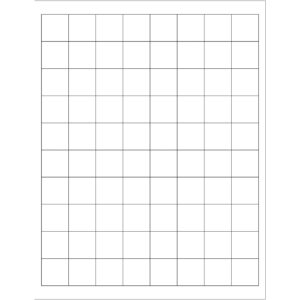 1 x 1" Weather-Resistant Laser Labels