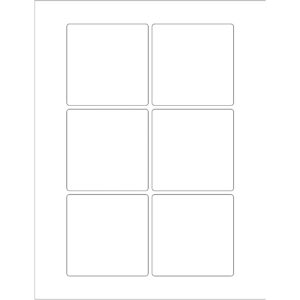 3 x 3" Weather-Resistant Laser Labels