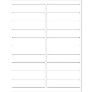 4 x 1" Weather-Resistant Laser Labels