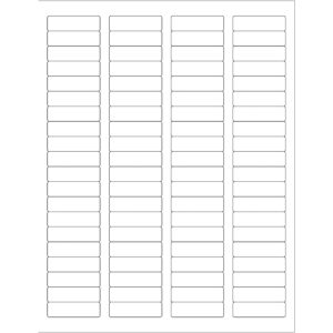 1 3/4 x 1/2" Weather-Resistant Laser Labels