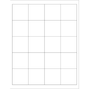 2 x 2" Weather-Resistant Laser Labels