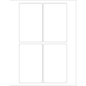 3 x 5" Weather-Resistant Laser Labels