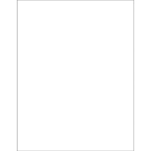 8 1/2 x 11" Opaque White Blockout Laser Labels