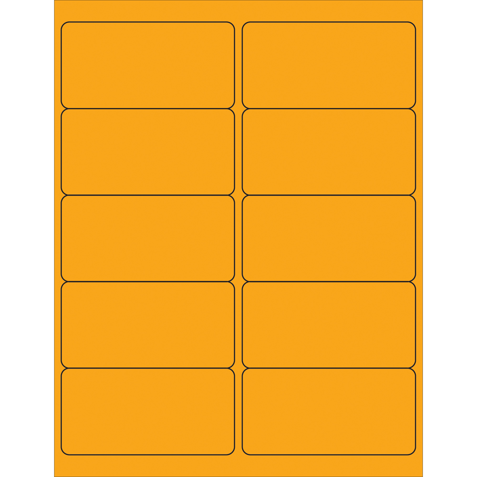 Data Orange Label 4 x 2
