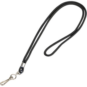 Standard Black Lanyard with Hook