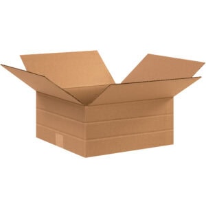 12 1/2 x 12 1/2 x 6" Multi-Depth Corrugated Boxes
