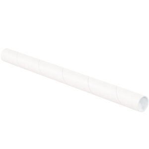 1 1/2 x 6" White Tubes with Caps