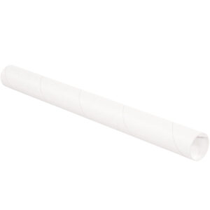 2 x 9" White Tubes with Caps