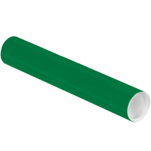 2 x 12" Green Tubes with Caps