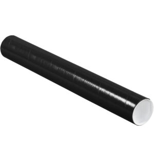 3 x 24" Black Tubes with Caps
