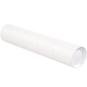 4 x 26" White Tubes with Caps