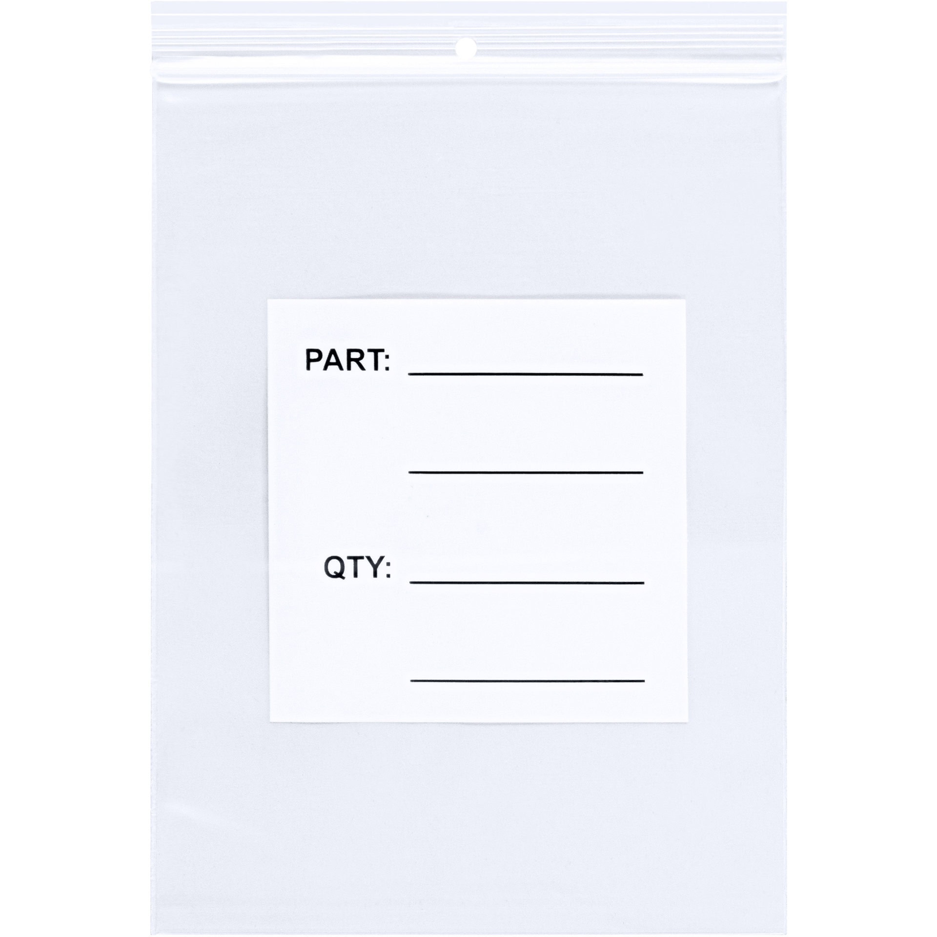 12 x 15" - 4 Mil Parts Bags w/ Hang Holes