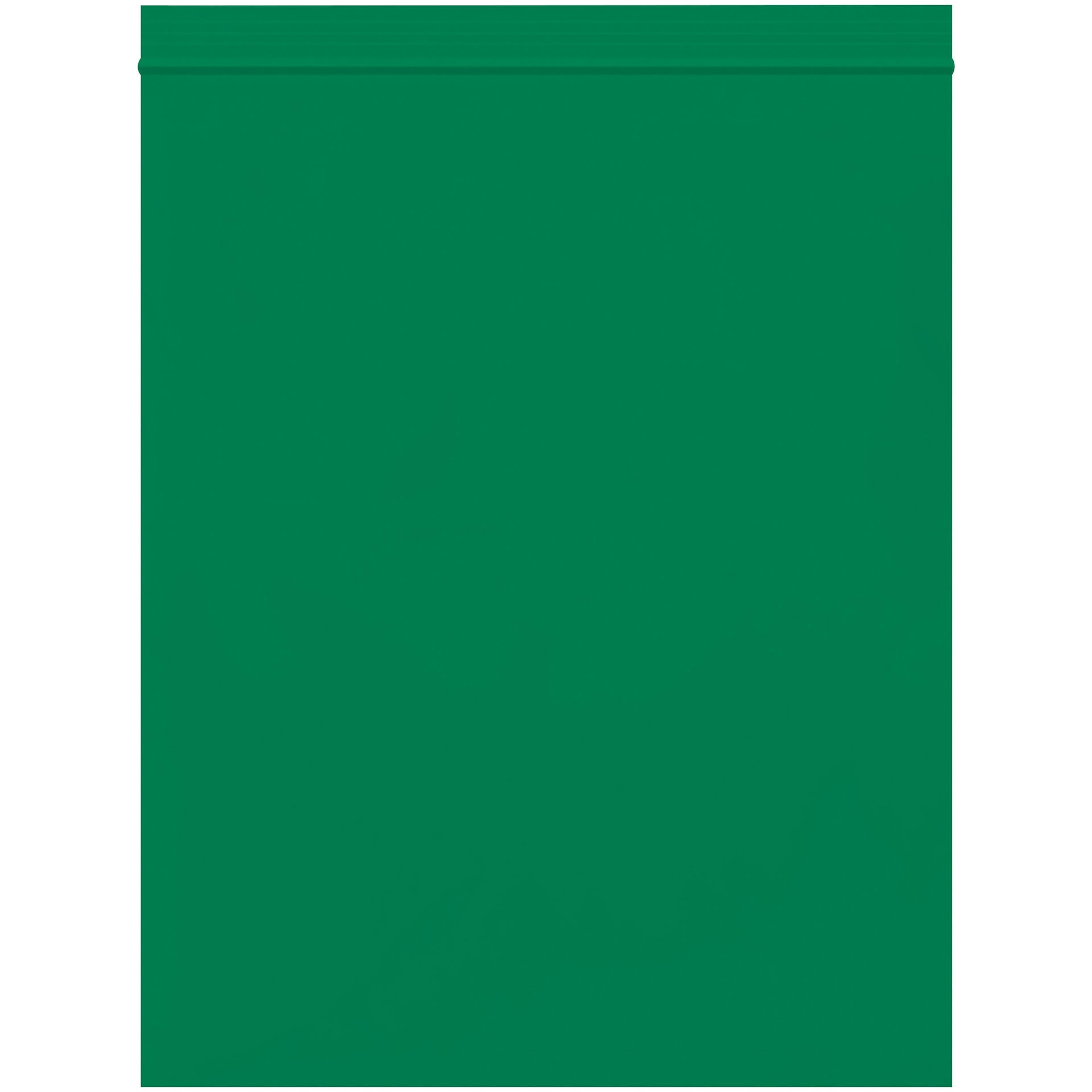 8 x 10" - 2 Mil Green Reclosable Poly Bags