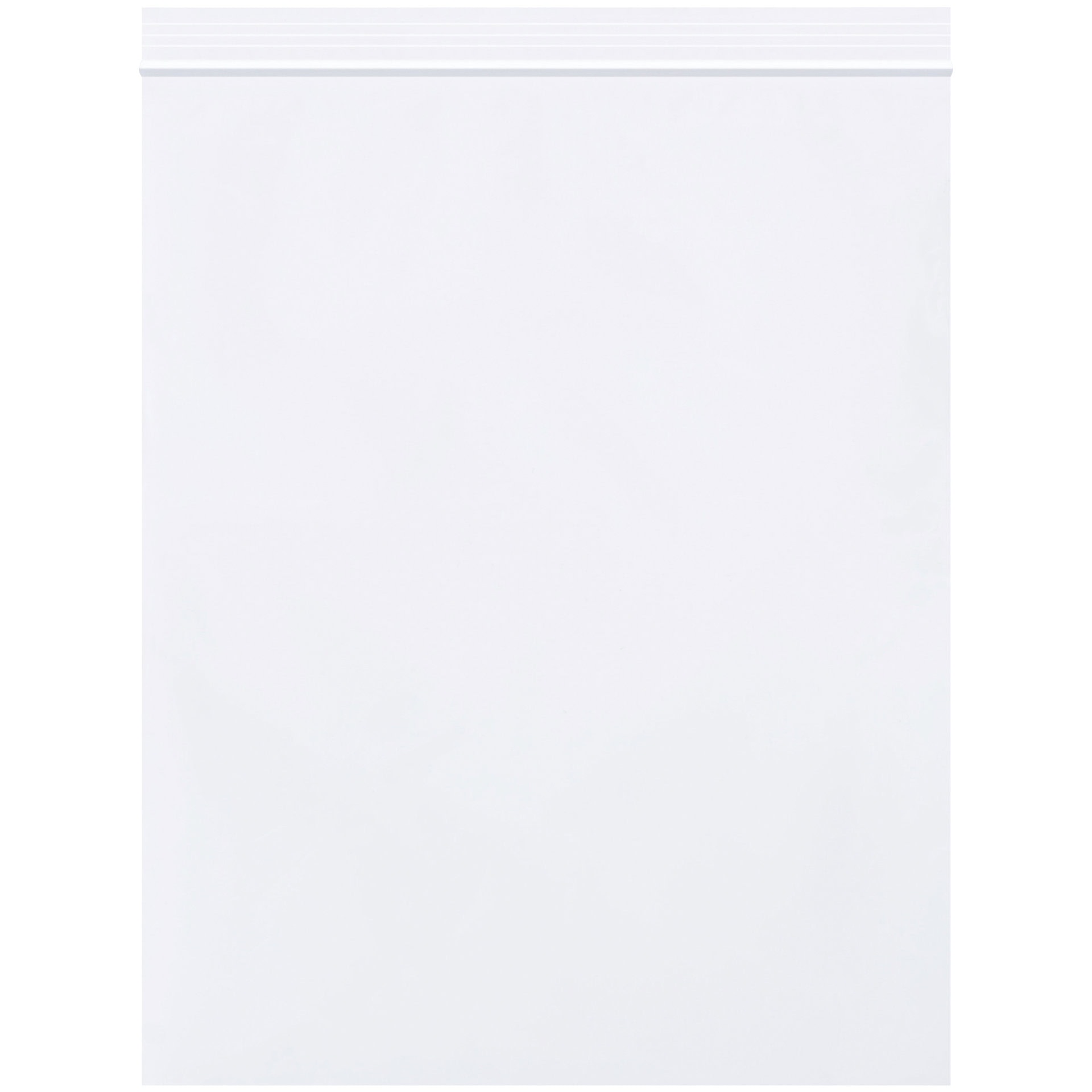 8 x 10" - 2 Mil White Reclosable Poly Bags