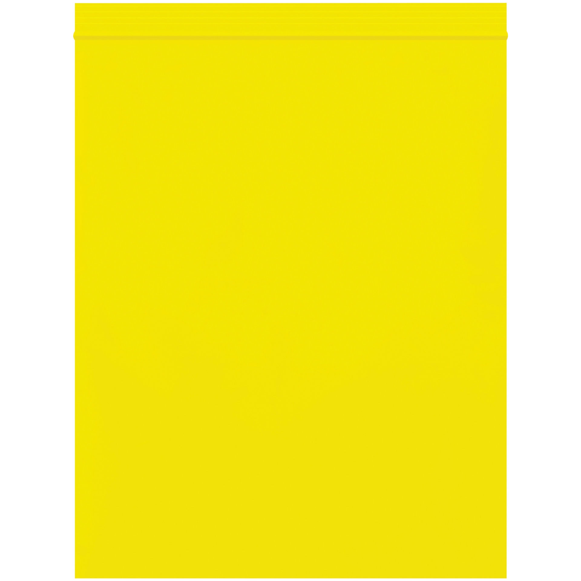 8 x 10" - 2 Mil Yellow Reclosable Poly Bags