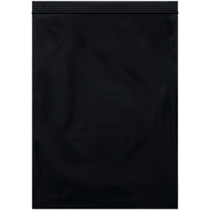 9 x 12" - 2 Mil Black Reclosable Poly Bags