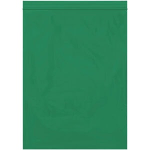 9 x 12" - 2 Mil Green Reclosable Poly Bags