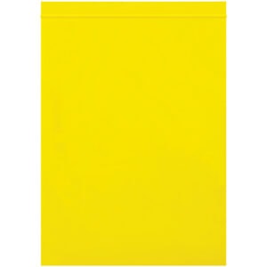 9 x 12" - 2 Mil Yellow Reclosable Poly Bags