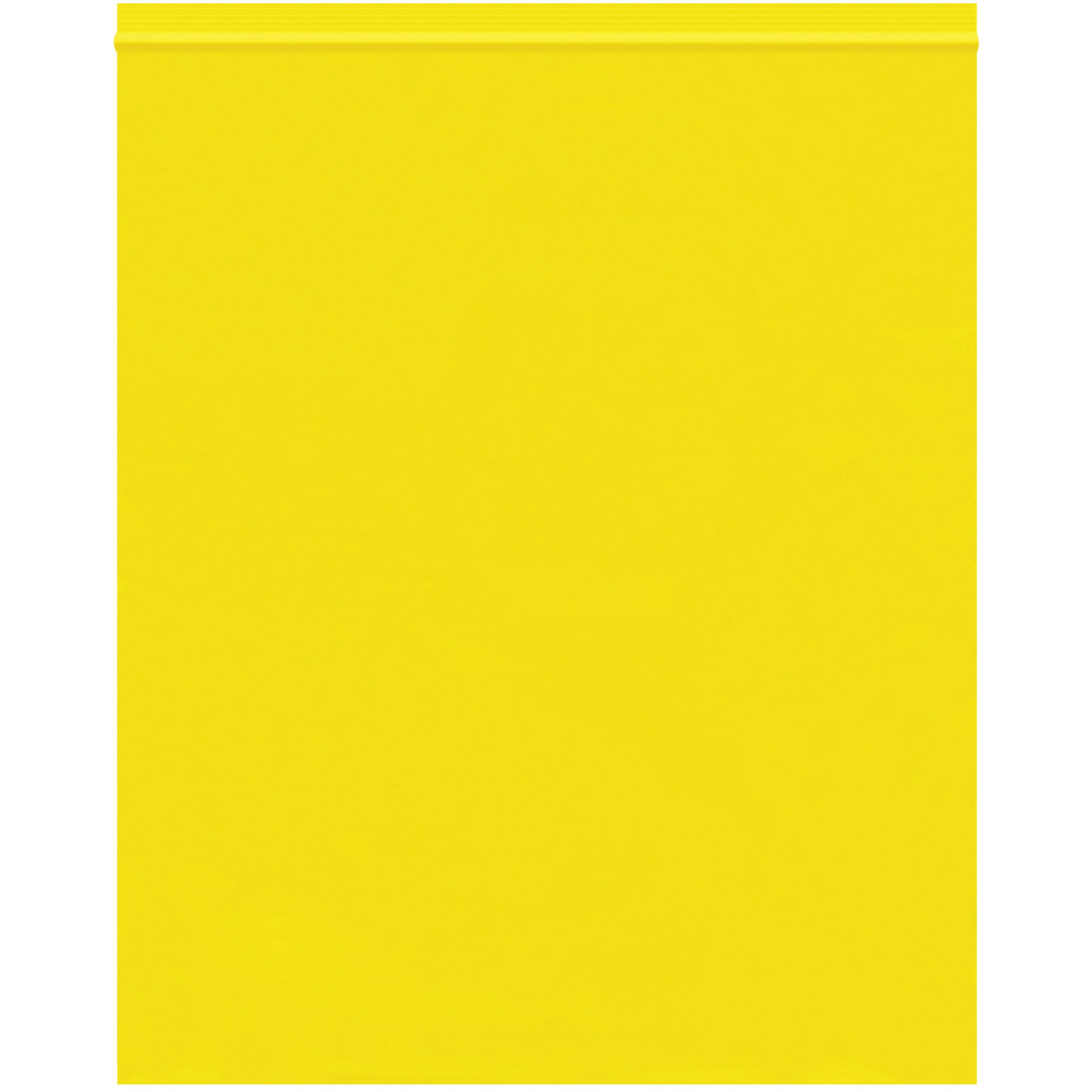 10 x 12" - 2 Mil Yellow Reclosable Poly Bags