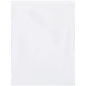 12 x 15" - 2 Mil White Reclosable Poly Bags