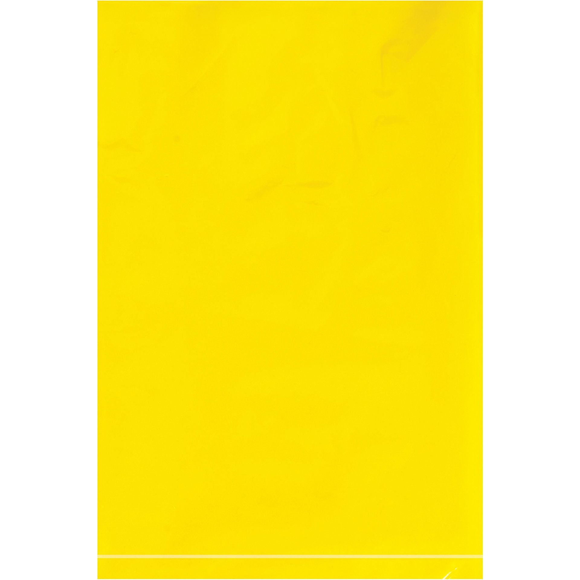 6 x 9" - 2 Mil Yellow Flat Poly Bags