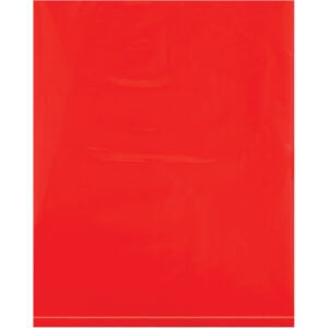 8 x 10" - 2 Mil Red Flat Poly Bags