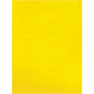 9 x 12" - 2 Mil Yellow Flat Poly Bags