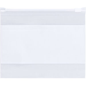 16 x 16" - 3 Mil Slide-Seal Reclosable White Block Poly Bags
