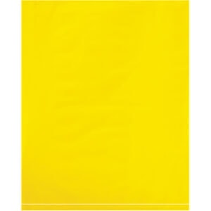 12 x 15" - 2 Mil Yellow Flat Poly Bags