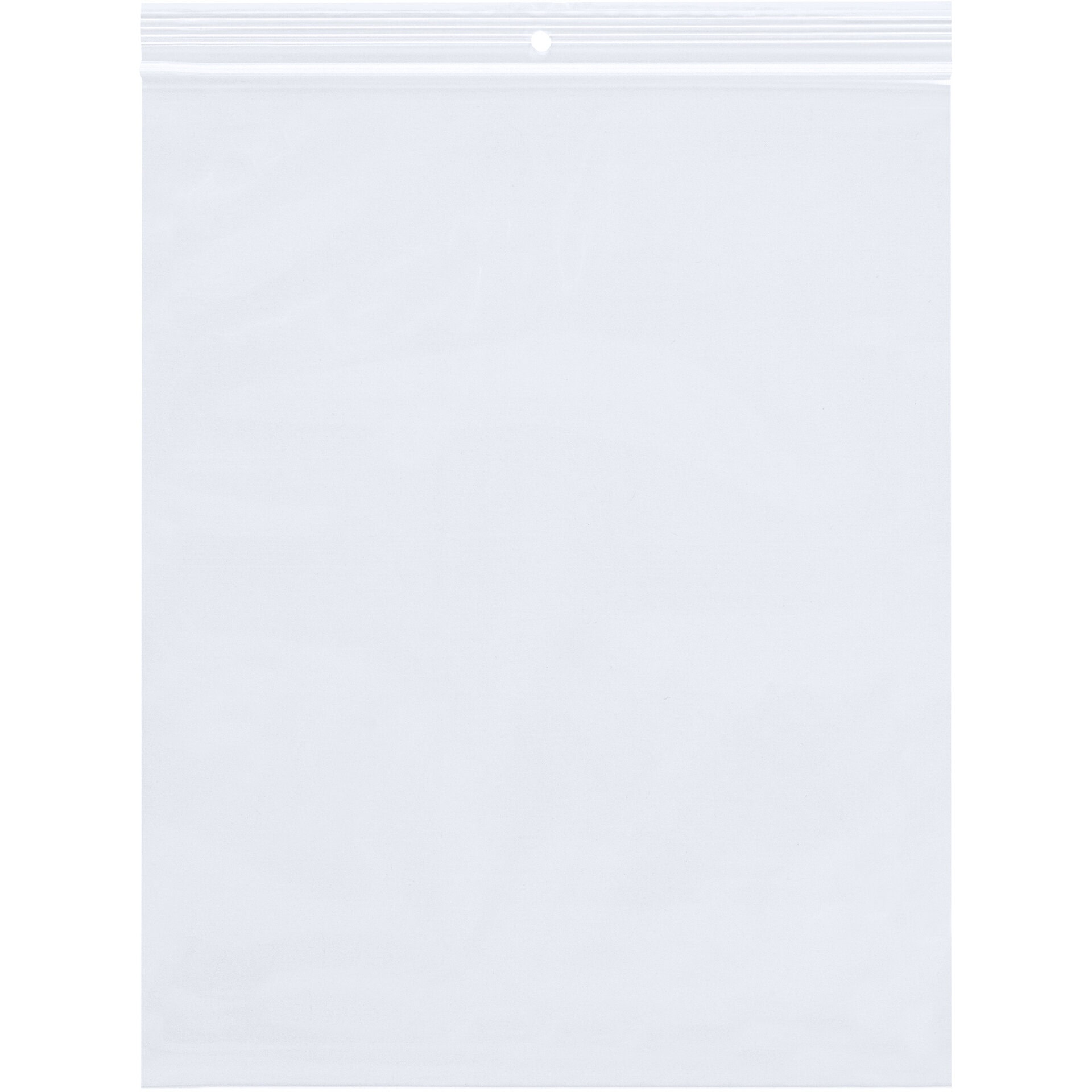 6 x 14" - 2 Mil Reclosable Poly Bags w/ Hang Hole